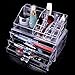New Cosmetic Jewellery Rack Makeup Organizer Box Case Clear 3 Storage Drawers (3 layers 24.2x19.3x15cm)