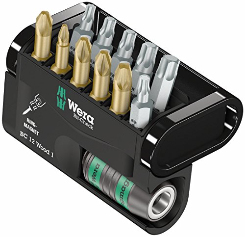Wera Bit-Sortiment, Bit-Check 12 Wood 1, 12-teilig, 05057423001
