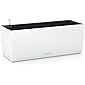 LECHUZA "BALCONERA Color 50" Pflanzgefäß mit Erd-Bewässerungs-System, Weiß, 50 x 19 x 19 cm