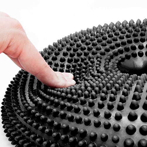 Ballsitzkissen mit Loch »Donut« inkl. Pumpe (ca. 140kg Maximalgewicht) / luftgefülltes Sitzballkissen, Luftkissen & Gleichgewichtskissen / Balance Kissen für Fitness-, Reha-, Koordinations-, und Rückentraining. Ideal als Sitzunterlage für Bürostühle oder den eigenen Schreibtisch 33 cm / In vielen Farben erhältlich - 2