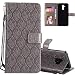 Produktbild Huawei Mate 20 Lite Hülle,Huawei Mate 20 Lite Leder Hülle,Huawei Mate 20 Lite Tasche Schutzhülle,Huawei Mate 20 Lite Hülle Flip Bookstyle Wallet Brieftasche Leder Schutzhülle Hülle,HMTECH Huawei Mate 20 Lite Hülle Elegant Retro Rattan Blumen Flower Floral Prägung Muster PU Leder Ledercase Flip Tasche Wallet Schutzhülle Soft Silikon Magnetverschluss Etui Tasche Handytasche Hülle mit Standfunktion und Kartenfächer für Huawei Mate 20 Lite,Gray Rattan
