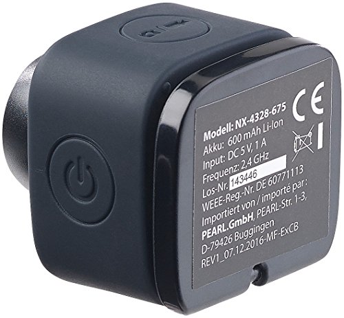 Somikon Mini-Selfie-Cam mit WLAN und App-Steuerung, 720p, Klebepad & Magnet - 9