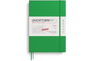 ‎LEUCHTTURM1917 LEUCHTTURM1917 372606 Monatsplaner & Notizbuch Composition (B5) 2026, 16 Monate (01 November 2025-28. Februar 2027), Softcover, Spring Leaf, Deutsch