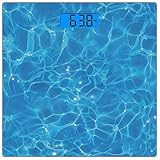 wasserbildung Präzisionsmessung: 0,1 kg Genauigkeit mit 2 Messoptionen in kg / lb bei einem Maximalgewicht von 180 kg / 400 lb. CE-zertifiziert.