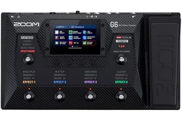 Zoom - G6 - pédalier multieffets avec réponses impulsionnelles - écran tactile - interface audio