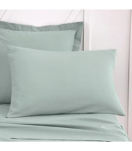 Lenzuolo Con Angoli 160x200 Cm - 100% Cotone, Tinta Unita Denim, Per Letto Matrimoniale - Foto 10