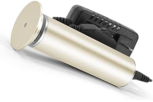 ‎I.B.N Hornhautentferner Elektrisch, Hornhaut Fuß Entfernen Einstellbare Geschwindigkeit, Elektronisch Hornhauthobel Hornhautraspel Fußpflege mit 60PCS Sandpapierpads (FCR-1 Gold)