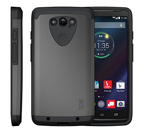 TUDIASlim-Fit CYGEN Dual Layer Protective Case for Motorola DROID Turbo Ballistic Nylon Version Only (NOT Compatible with Metalized Glass Fiber Version) (Metallic Slate)