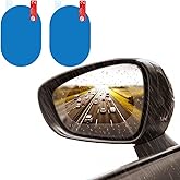 Coverzone 2 Adet 10X15 cm Araba Aynası Yağmur Kaydırıcı Buğu Buhar Toz &Ouml;nleyici Oto Ayna Filmleri