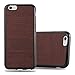 Produktbild Cadorabo Hülle für Apple iPhone 6 / iPhone 6S - Hülle in Wooden Kaffee – Handyhülle aus TPU Silikon in Vintage Holz Optik - Silikonhülle Schutzhülle Ultra Slim Soft Back Cover Case Bumper