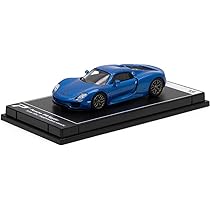 PosterCars - 1:64 Scale Porsche 918 Spyder Sapphire Blue Metallic