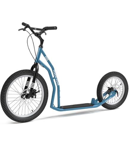 Yedoo S2016 Tretroller – Bis 150 Kg, Luftreifen 20/16 Zoll, Verstellbarer Lenker, Für Erwachsene
