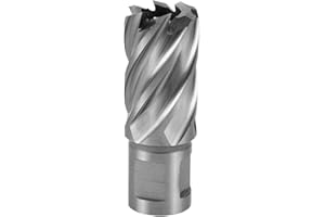 RUKO Terrax 108222TX - Broca hueca HSS, vástago Weldon, profundidad de corte 30 mm, diámetro 22 mm, largo 63 mm