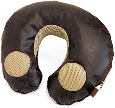 Neck &amp;Music Brown Faux Leather Cushion for MP3 Speaker Washable