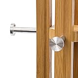 Relaxdays Garderobenständer Holz H x B x T: 175 x 50 x 50 cm Kleiderständer als Standgarderobe aus hochwertigem Bambus mit 4 Armen und Kleiderhaken für Flur und Diele zum Aufhängen von Kleidung, natur - 5