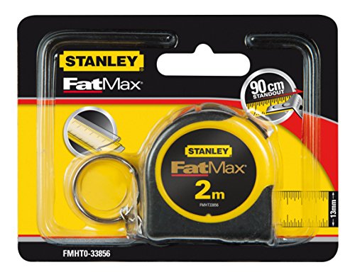 Stanley FatMax Bandmass Powerlock 2 m mit Schlüsselring, automatischer Bandrücklauf, Fetsstellmechanismus, FMHT0-33856 - 3
