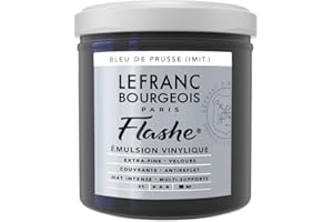 Lefranc Bourgeois Flashe – Colore, Vernice acrilica, Vinile, Blu di Prussia (Imit.), 125ML