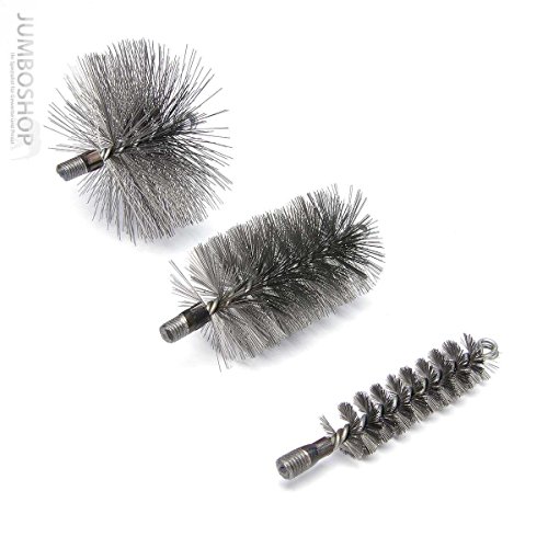 Jumbo-Shop 2x Stk.30 mm Heizkesselbürste M12 Kesselbürste Kesselbürsten Ofenbürste TOP2 SPAR-SET