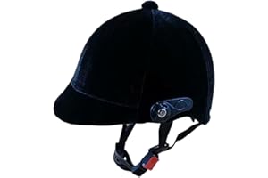Baoblaze Casco da Cavallo, Attrezzatura da Cavallo, Cappello equestre Esterno in Velluto