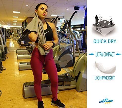 PREMIUM QUALITY Antibacterial Microfibre Sports Travel Towels with Free Carry Bag! Quick Drying, Lightweight and Ultra Compact. Great for Swimming, Yoga, Pilates, Camping, Gym, Beach.