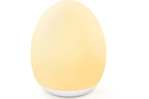 ‎MEDIACOUS MediAcous Nachtlicht, Nachtlampe, Nachtlicht Kinder/Baby Mit 8 Farbe & Stilllicht Dimmbar, USB LED Nachtlicht Mit 1H Timer & Touch, Dekoration Für Baby- & kleinkinderzimmer Night Light (Weiß)