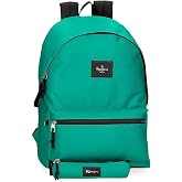 Pepe Jeans Aris Evergreen Backpack Green, Laptop 15.6 inch