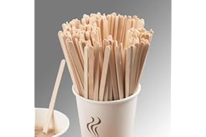 BAG MARKET LIMITED Bag Market | 1000 x Birchwood Disposable Wooden Coffee Stirrers - 5.5" / 140mm - Tea, Drink, Sticks