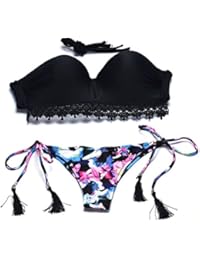 Amlaiworld Floral del traje de baño push-up