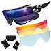 Produktbild RUZER © Official Cycling Sports POLARISIERTE Linse Sonnenbrille, 5 Wechselobjektiv, TR100 Frame, UV400-Schutz, Angeln Fahren Laufen Golf MTB-Hybrid-Cross Country-Brille