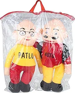 Puku Traders Motu Patlu Soft Toy for Kids, Girls & Children Playing Teddy Bear in Size 38 cm Long