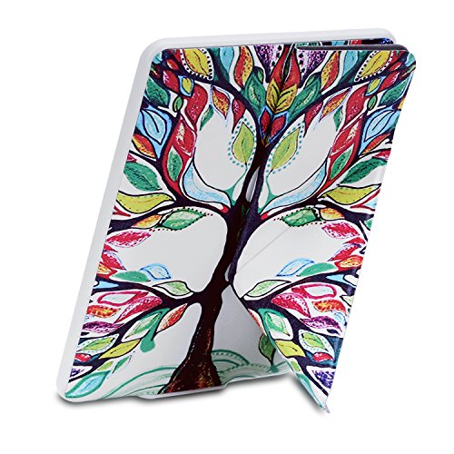 MoKo Kindle Paperwhite Hülle – Kunstleder Origami Ständer Schutzhülle Smart Cover mit Auto Sleep / Wake für Alle Kindle Paperwhite (2016 / 2015 / 2013 / 2012 Modell mit 6 Zoll Display), Glück Baum - 7