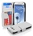 Produktbild Cadorabo Hülle kompatibel mit Samsung Galaxy S3 / S3 NEO Hülle in Magnesium WEIß Handyhülle mit 3 Kartenfächern