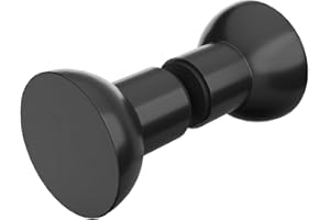 AQUALAVOS Duschtür Griff Türknauf Möbelknöpfe schwarz matt Zinklegierung