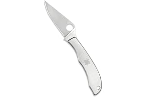 Spyderco Honey Bee Stainless Steel Slip Joint Mini Knife, Silver, Small