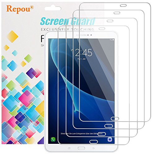 Repou Samsung Galaxy tab A 10.1 Folie (4 Stück) Schutzfolie ultra-Stärke Kristallklar Displayschutz Displayschutzfolie