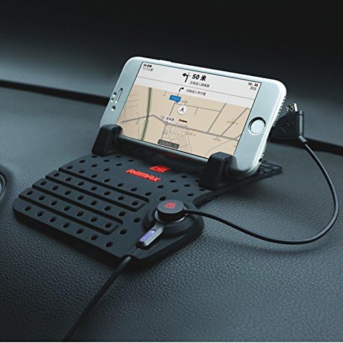 Pershoo Car Mount Cradle Adjustable Rubber Holder,Magnetic Universal In Car Dashboard Car Phone Holder Anti-Slip Stand With Charging Function for iPhone Samsung Nexus Huawei Sony Motorola and other Andriod Smartphones(Black)