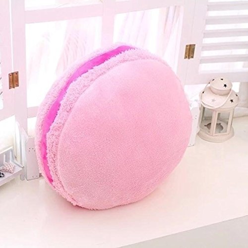 Nunubee-Mignon-Coussins-en-forme-de-Macaron-Coussins-de-Chaise-Dcoratifs-Oreillers-Jouet-En-Peluche-Rose