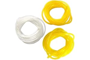 HURI 3 Lot de 1 mètres Tuyau Durite d'essence (3mm x 5mm, 2.5mm x 5mm, 2.5mm x 3mm) pour Souffleur Coupe-bordure Tronçonneuse Debroussailleuse Poulan Craftman Stihl Husqvarna Walbro Zama