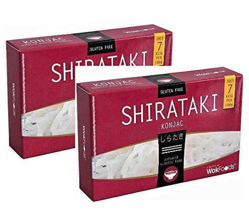 WokFoods Shirataki Konjac Japanese Classic Food Sin Gluten/Mezcla de Alimentos con Harina de Konjac Classic Comida Japonesa - 2 x 200 Gramos