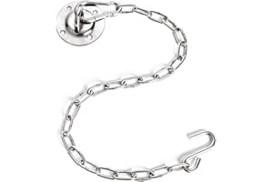 Chihee Kits Suspendus Hamac Chaise Hamac Quincaillerie Crochets pivotants avec Une chaîne en Acier Inoxydable de 80 cm Sacs de Rangement Pilates Suspendus Capacité 200 kg Capacité Intérieur Extérieur