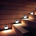 Produktbild Garden mile 6 PACK Edelstah Garten Solar Betrieben Garten Lichter Außen LED Treppe Beleuchtung Oder Für Einfahrten Zäune und wände