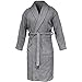 Produktbild HOMELEVEL Frottee Bademantel Reisebademantel 100% Baumwolle Bademantel S - 6 XL Frauen Männer Damen und Herren Morgenmantel Übergrößen Saunamantel Reise Morgenrock Grau Größe 5XL