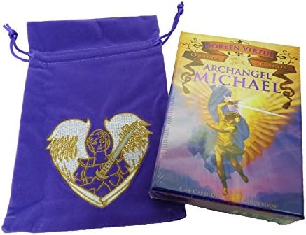 Hayhouse Publications Unisex-Child Archangel Michael Deck &amp; Angel Michael Velvet Bag Purse Multicolour