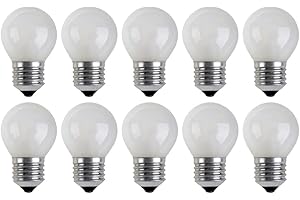 NCC-Licht 10 Stück Tropfenlampe Kugel matt E27 60W warmweiß dimmbar 230V