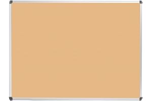 Danieli Store - Pizarra de Corcho 120x90 cm. Tablón de Anuncios de Corcho con Marco de Aluminio y Tapa de Tornillos Oculta. Tablón de Corcho de Pared para Fotos y Avisos