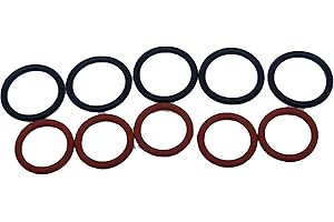 DEAWATER Kit di guarnizioni O-Ring di ingresso e uscita 5pcs per pompa servosterzo HONDA 91345-RDA-A01 e 91370-SV4-000 in fluorocarburo (Viton)