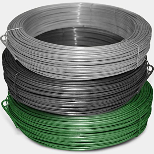 Bindedraht / Spanndraht | Verzinkt, anthrazit oder grün | 3,1 mm Stärke (55 m lang, grün) - 2