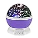 Produktbild Child Starry Projector Night Light, Decoration Lamp for Children with 3 Modes, 360 Degree Rotating Romantic Starry Sky and Moon Projector Colorful LED Star Lights for Kids Children Bedroom Christmas (Purple)