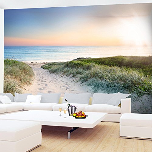 Fototapete Strand 308 x 220 cm – Vliestapete – Wandtapete – Vlies Phototapete – Wand – Wandbilder XXL – !!! 100% MADE IN GERMANY !!! Runa Tapete 9008010a - 4