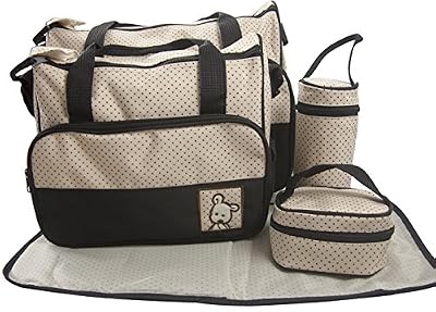 Adoraland 5 PCS Sacs à Langer Noir